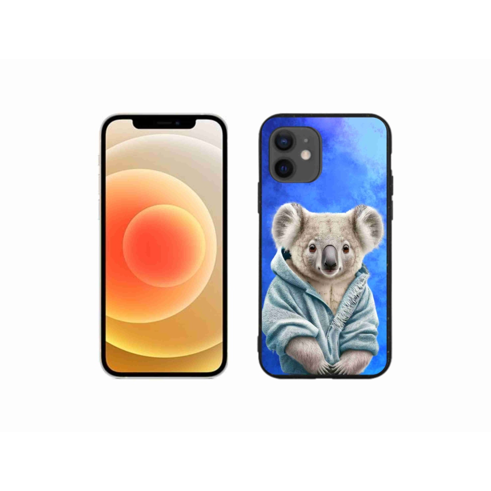 Gelový kryt mmCase na iPhone 12 mini - koala ve svetru