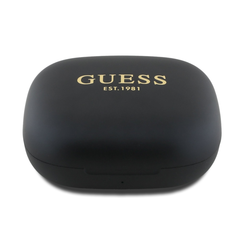 Guess Satin Classic Logo OWS Bezdrátová Sluchátka Black