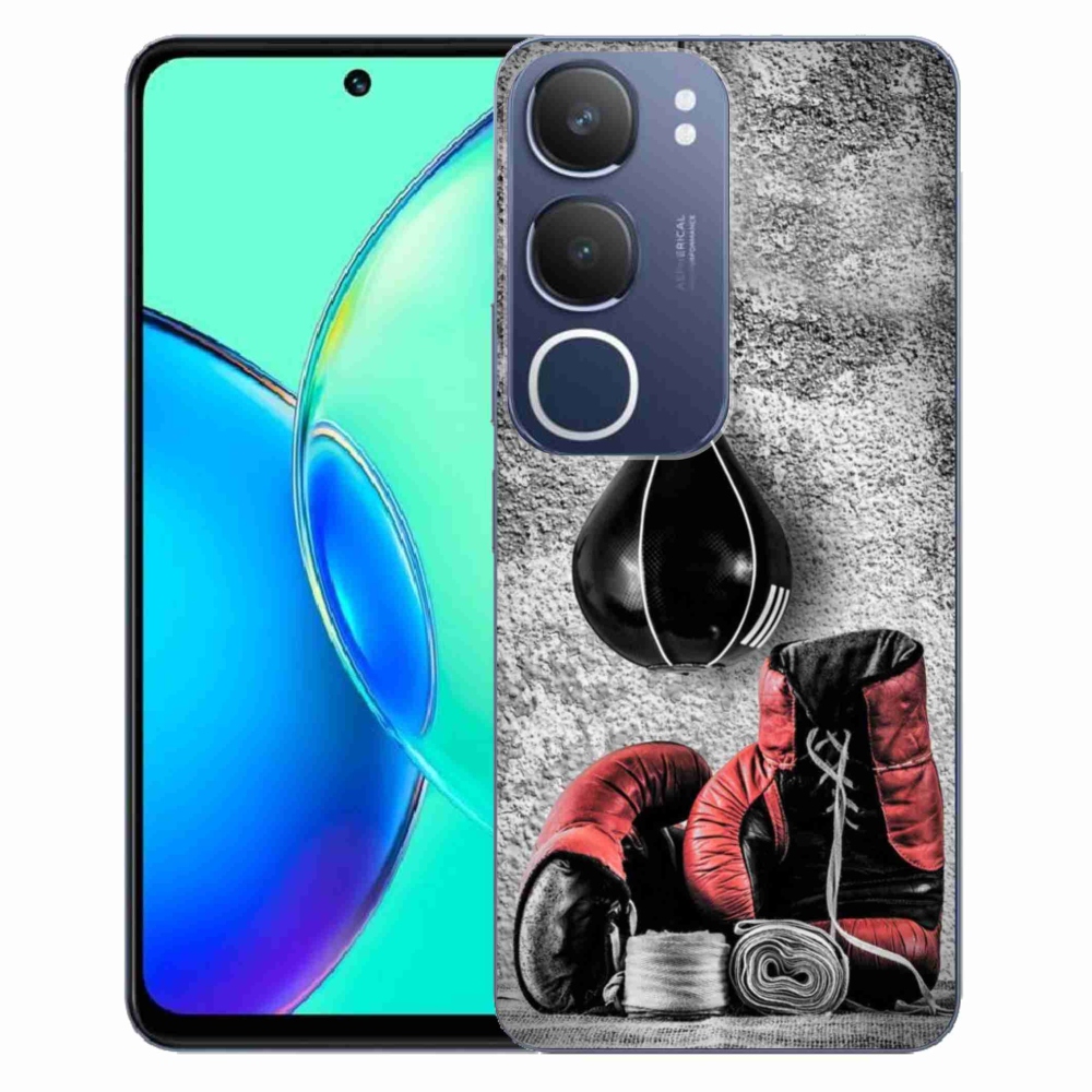 Gelový kryt mmCase na Vivo Y19s - boxovací pytel a rukavice