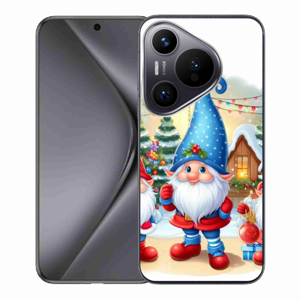 Gelový kryt mmCase na Huawei Pura 70 - vánoční skřítci