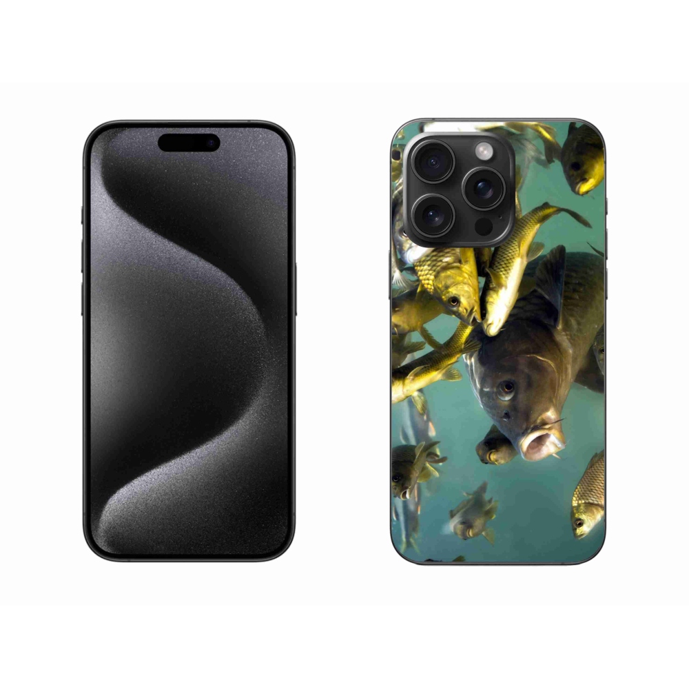 Gelový obal mmCase na iPhone 15 Pro Max - hejno ryb
