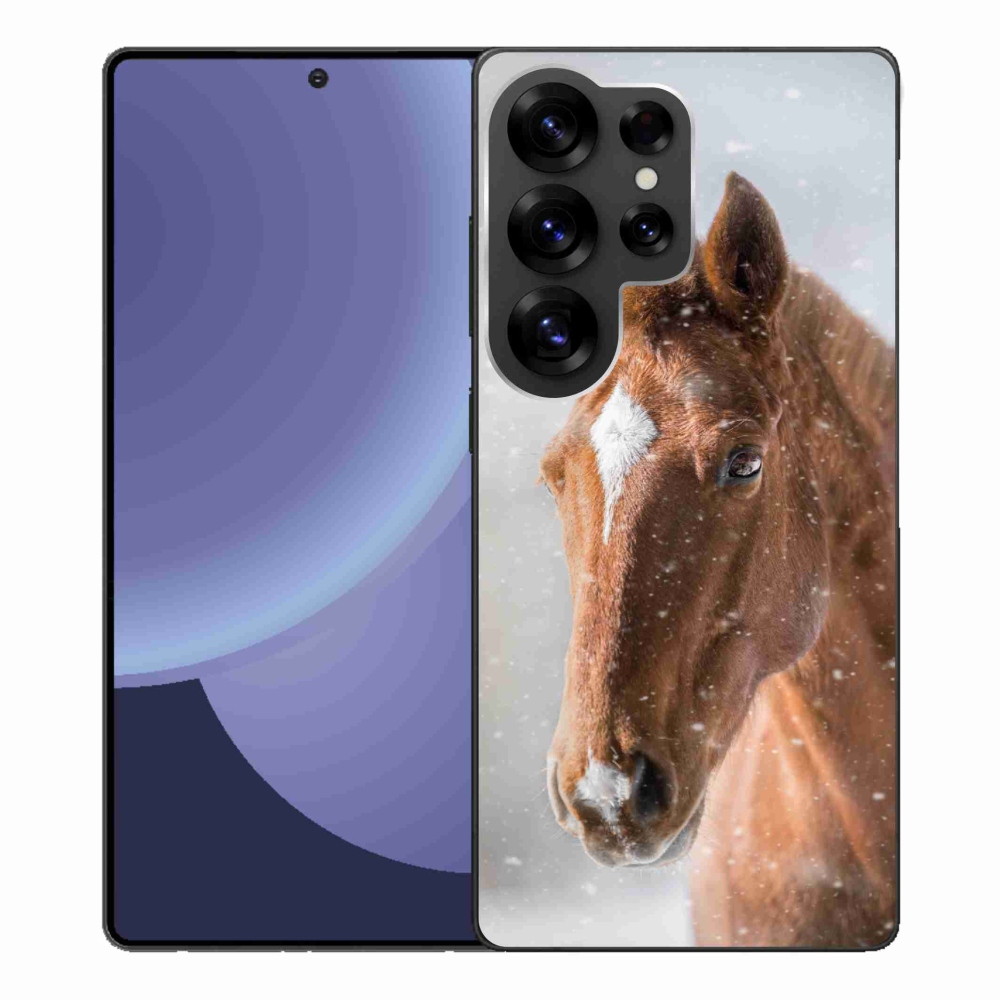 Gelový kryt mmCase na Samsung Galaxy S25 Ultra - hnědý kůň 2