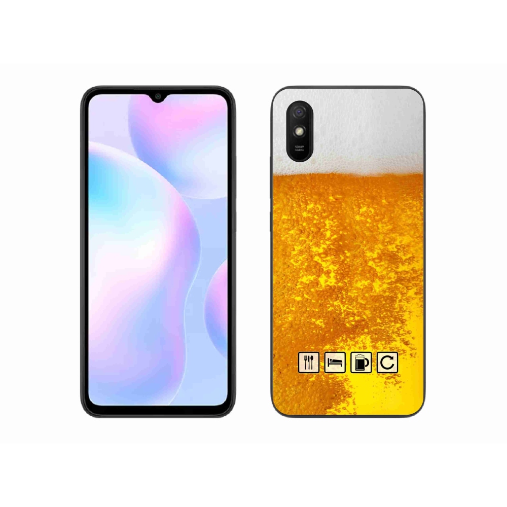 Gelový kryt mmCase na Xiaomi Redmi 9AT - pivní motiv 3