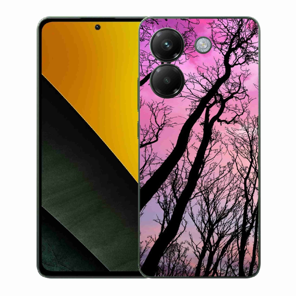 Gelový kryt mmCase na Xiaomi Poco M7 Pro 5G - opadané stromy