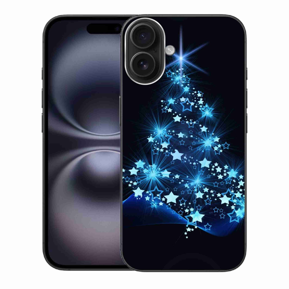 Gelový kryt mmCase na iPhone 16 Plus - vánoční stromek