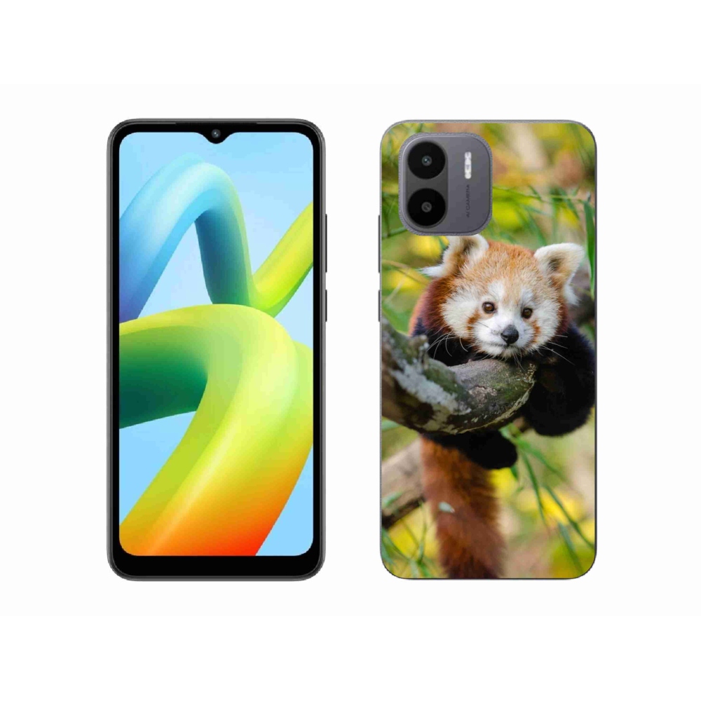Gelový kryt mmCase na Xiaomi Redmi A1/Redmi A2 - panda červená