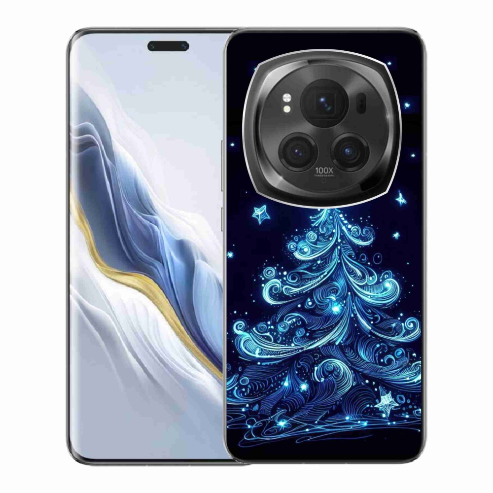 Gelový kryt mmCase na Honor Magic 6 Pro 5G - neonový vánoční stromek 4