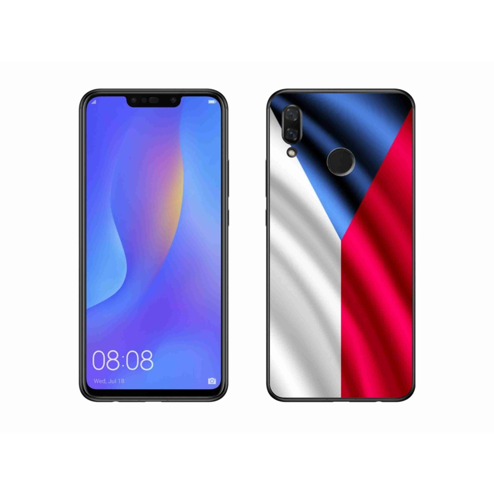 Gelový kryt mmCase na mobil Huawei Nova 3i - česká vlajka