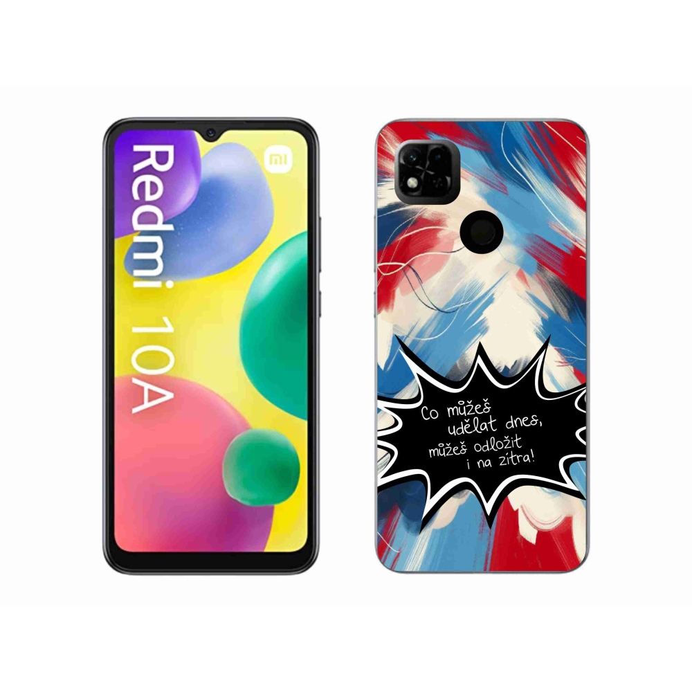 Gelový kryt mmCase na Xiaomi Redmi 10A - vtipný text 9 černé pozadí
