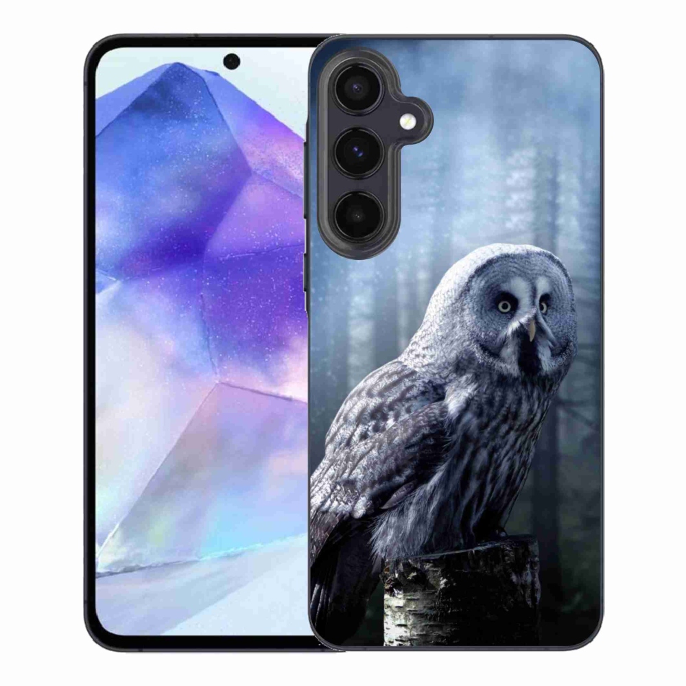 Gelový kryt mmCase na Samsung Galaxy A55 5G - sova