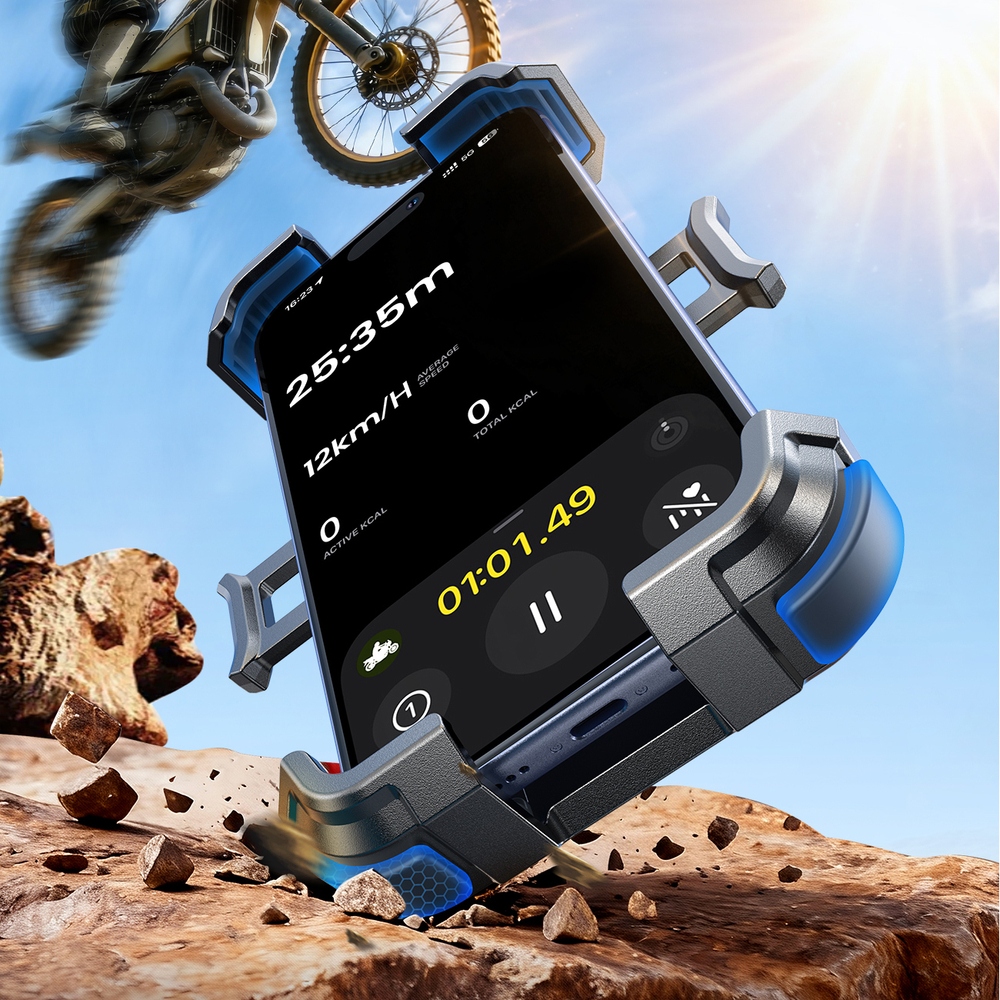 Držák na kolo a motorku Joyroom JR-ZS526 se sluneční clonou – černý