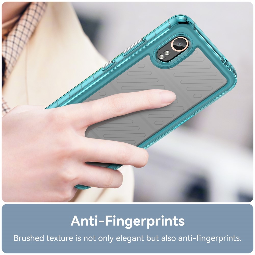 Gelový obal s pevnými zády na Samsung Galaxy Xcover 7 - světlemodrý