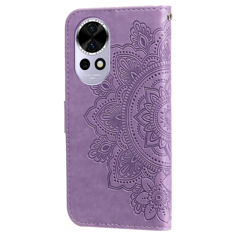 Mandala knížkové pouzdro na Huawei Nova 13 5G - fialové