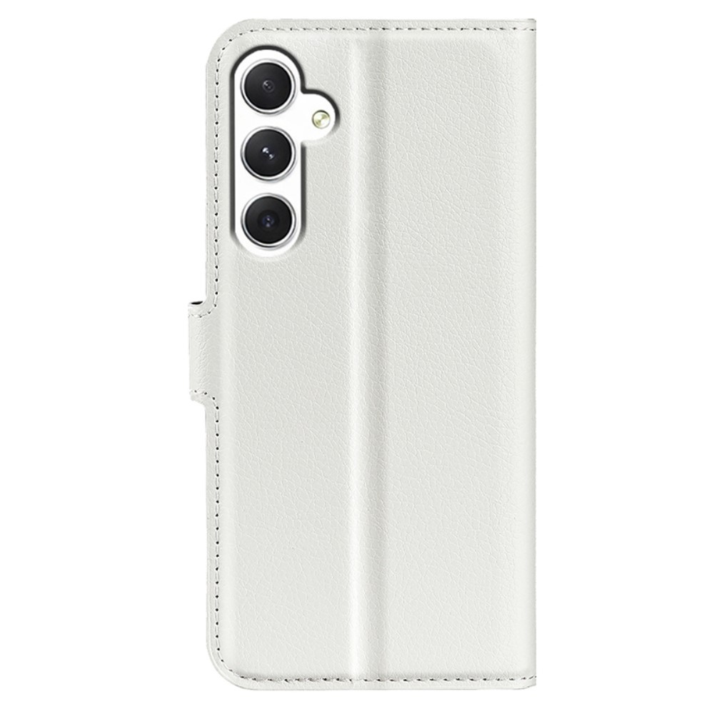 Litchi knížkové pouzdro na Samsung Galaxy S24 - bílé