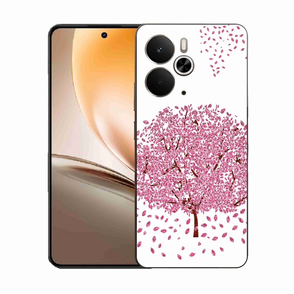 Gelový kryt mmCase na Realme 14 5G - kreslený strom s listy