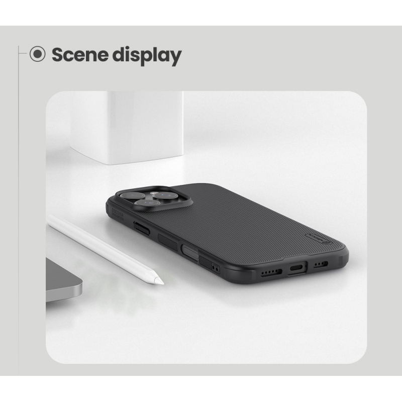 Nillkin Super Frosted PRO Magnetic Zadní Kryt pro Apple iPhone 16 Pro Black