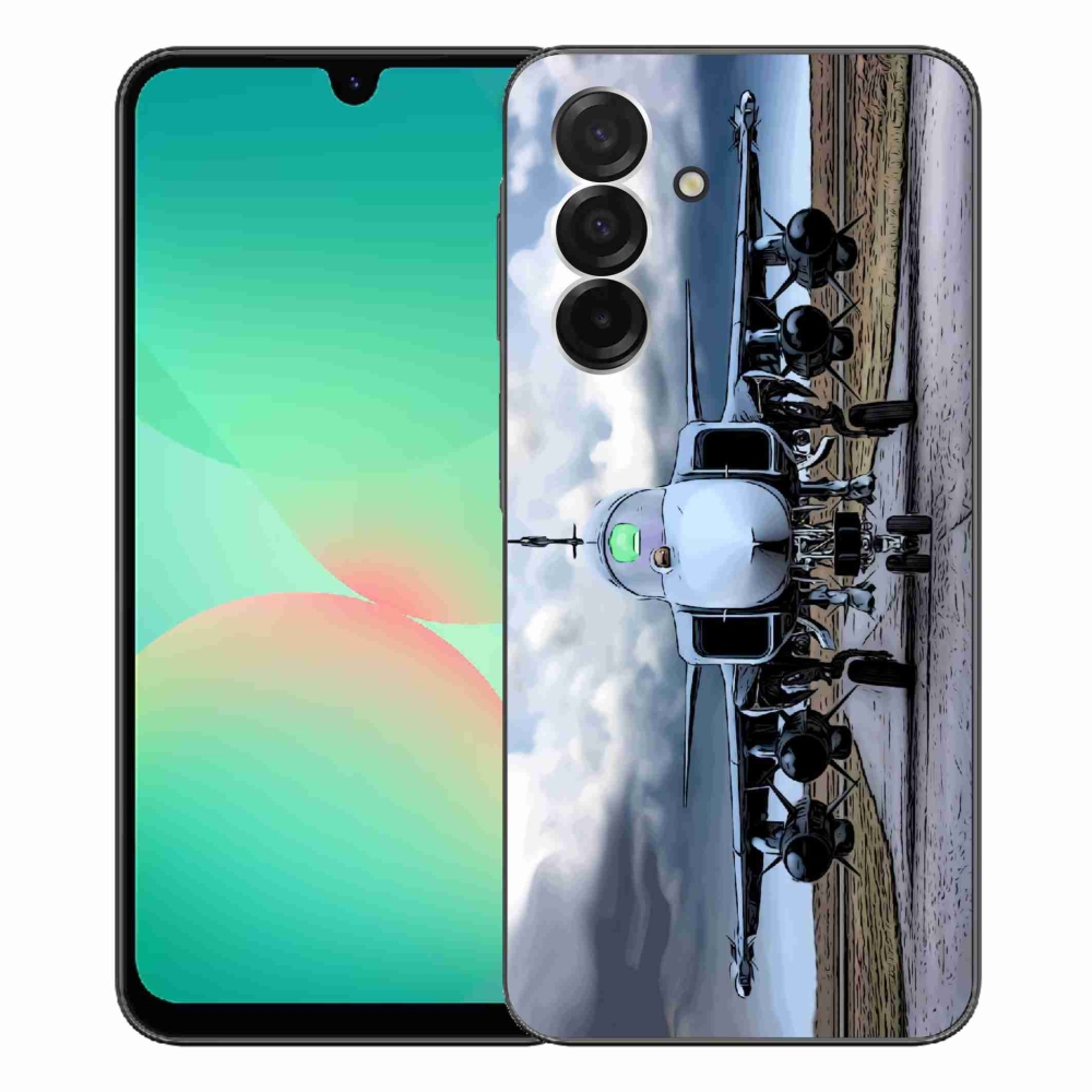 Gelový kryt mmCase na Samsung Galaxy A26 5G - vojenské letadlo