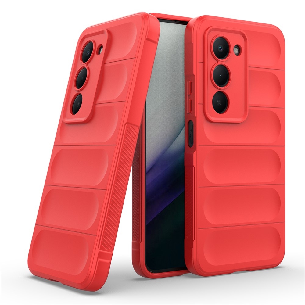 Rugg odolný gelový obal na Xiaomi Redmi 15 4G (171mm) - červený