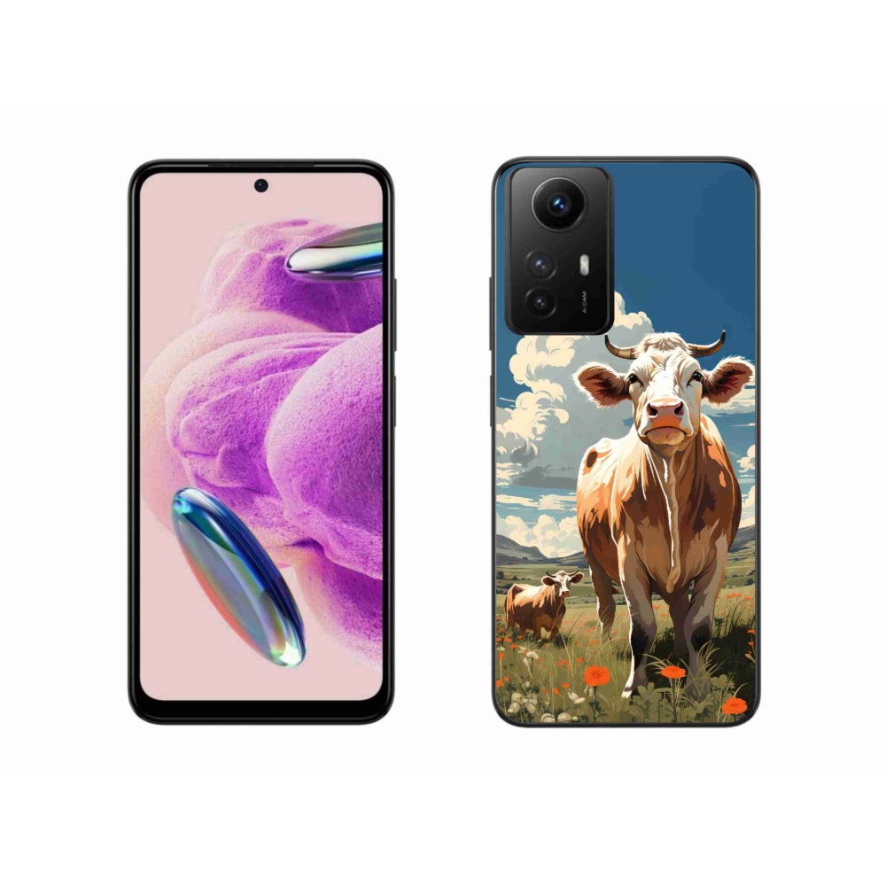 Gelový kryt mmCase na Xiaomi Redmi Note 12S - krávy na louce