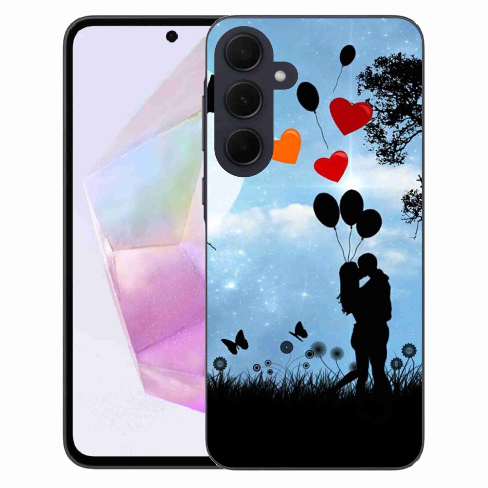 Gelový obal mmCase na Samsung Galaxy A35 5G - zamilovaný pár