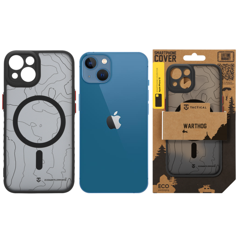 Tactical MagForce Warthog Kryt pro Apple iPhone 13 Asphalt