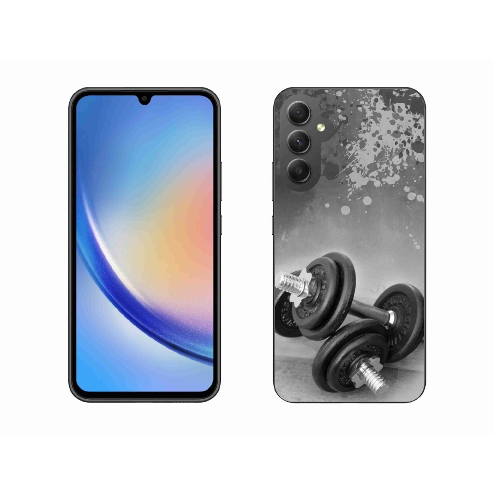 Gelový kryt mmCase na Samsung Galaxy A34 5G - činky 1