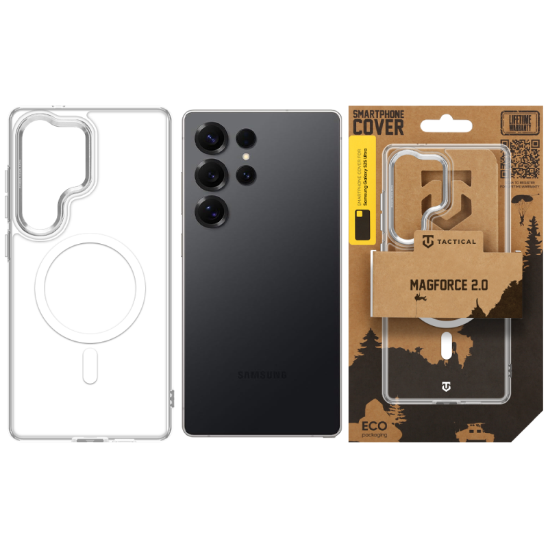 Tactical MagForce 2.0 Kryt pro Samsung Galaxy S25 Ultra Silver