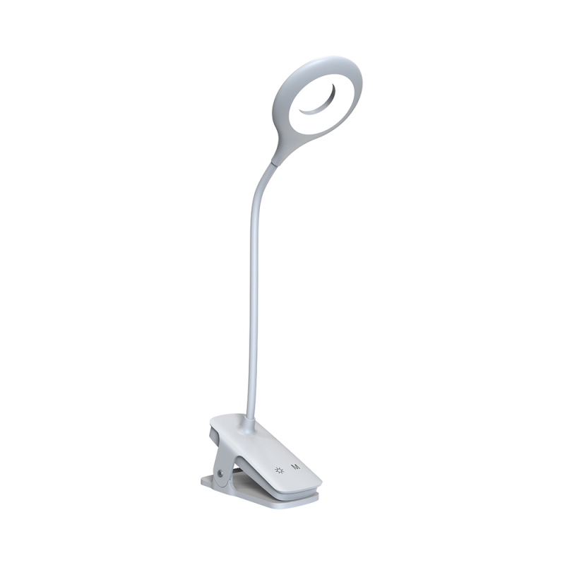 Bezdrátová LED lampa na čtení Mini Wozinsky s klipem + kabel USB-C – bílá