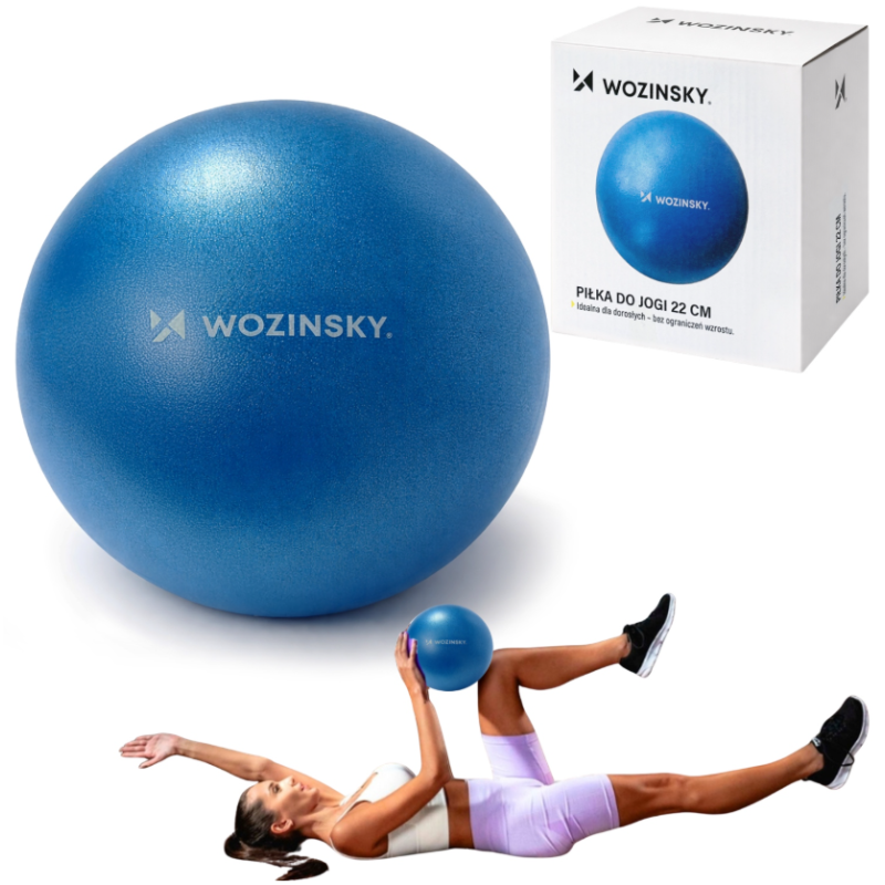Rehabilitační míč Wozinsky WPDP-N22, 22 cm – modrý