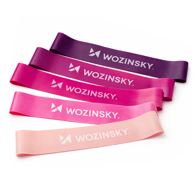Wozinsky WGO-5A sada odporových gum Mini Bands 5 ks TPE bez latexu