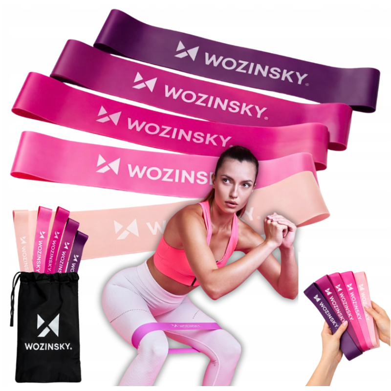 Wozinsky WGO-5A sada odporových gum Mini Bands 5 ks TPE bez latexu
