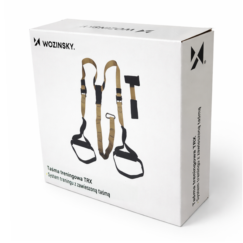 Cvičební pásky TRX Wozinsky WSTR-01 – khaki