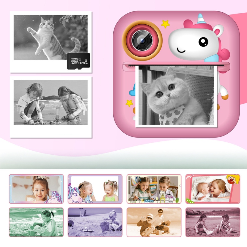 Wozinsky WDT-03 – termální tiskárna s fotoaparátem pro děti – růžová