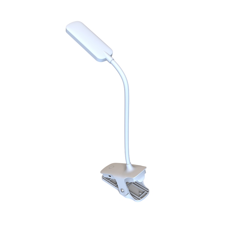 Wozinsky VT-02 Mini LED lampa na čtení s klipem a kabelem USB-C, 80 cm – bílá