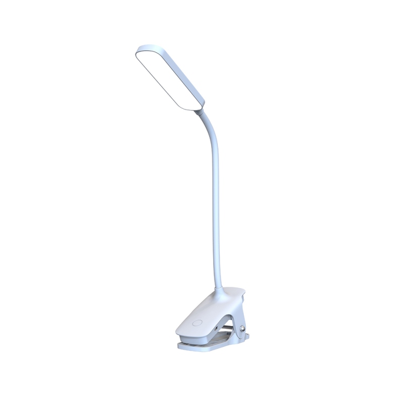 Wozinsky VT-02 Mini LED lampa na čtení s klipem a kabelem USB-C, 80 cm – bílá