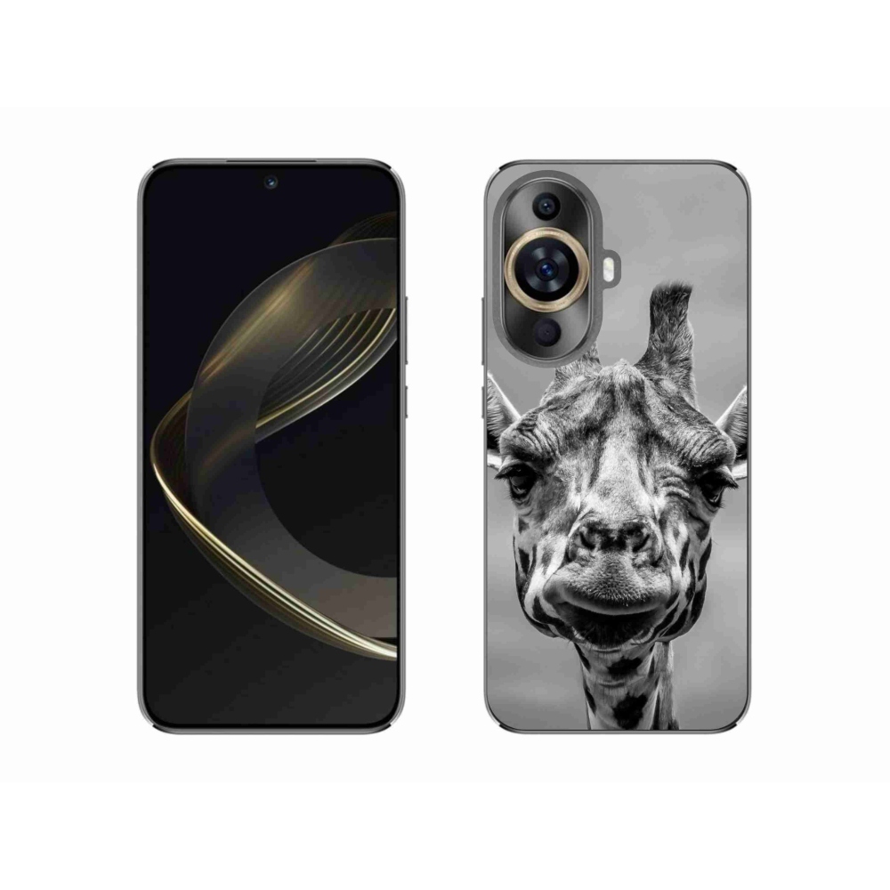 Gelový kryt mmCase na Huawei Nova 11 - černobílá žirafa