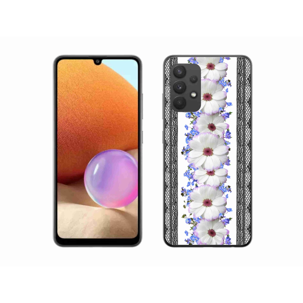 Gelový kryt mmCase na Samsung Galaxy A32 4G - květiny 8