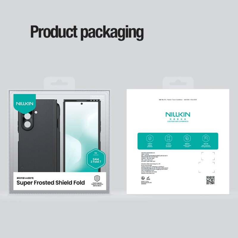Nillkin Super Frosted FOLD Pen Slot Zadní Kryt pro Samsung Galaxy Z Fold 7 Black