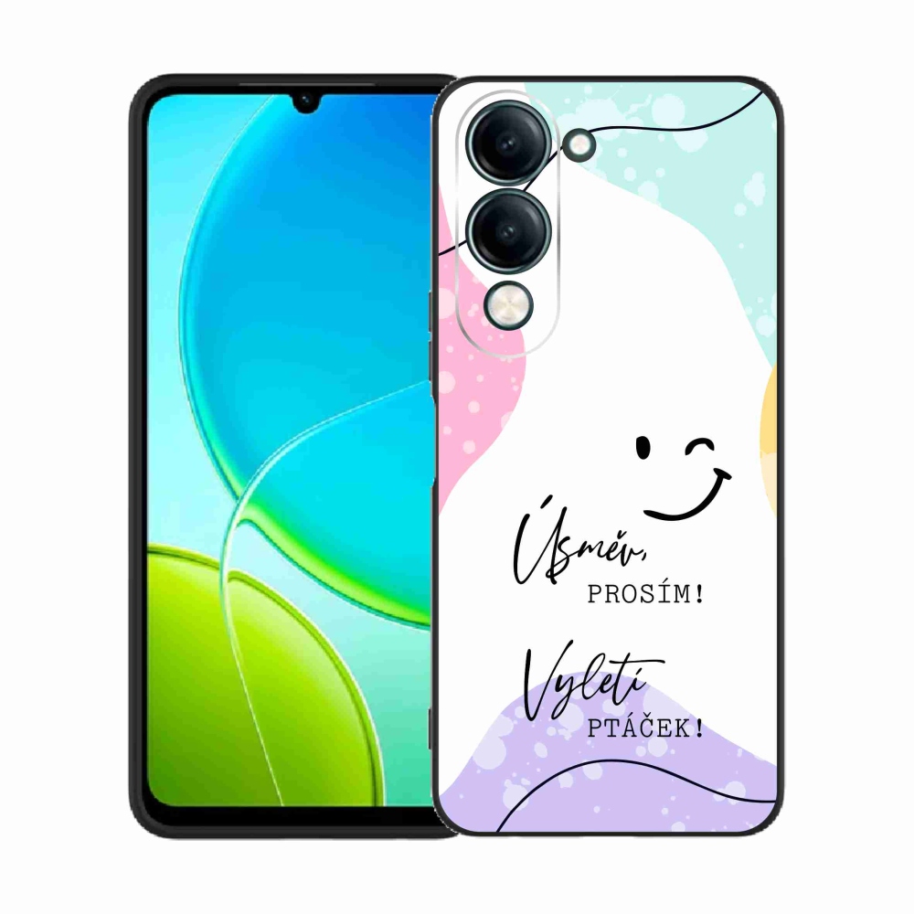 Gelový kryt mmCase na Vivo Y29s 5G - vtipný text 4 bílé pozadí