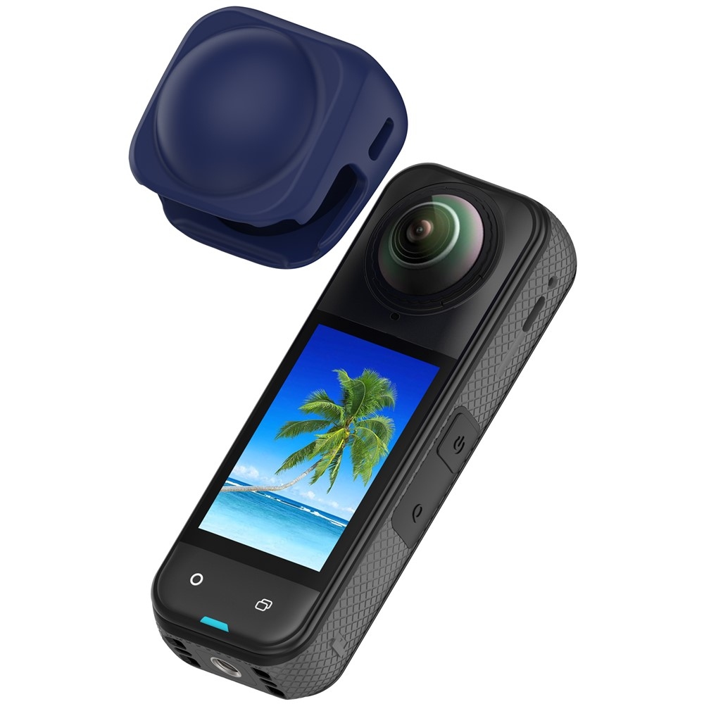Silikonová krytka objektivů pro Insta360 X5 a X4 - modrá