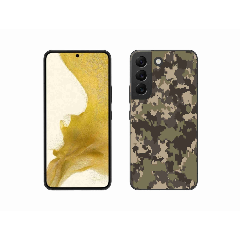 Gelový kryt mmCase na Samsung Galaxy S22 5G - maskáčový vzor 12