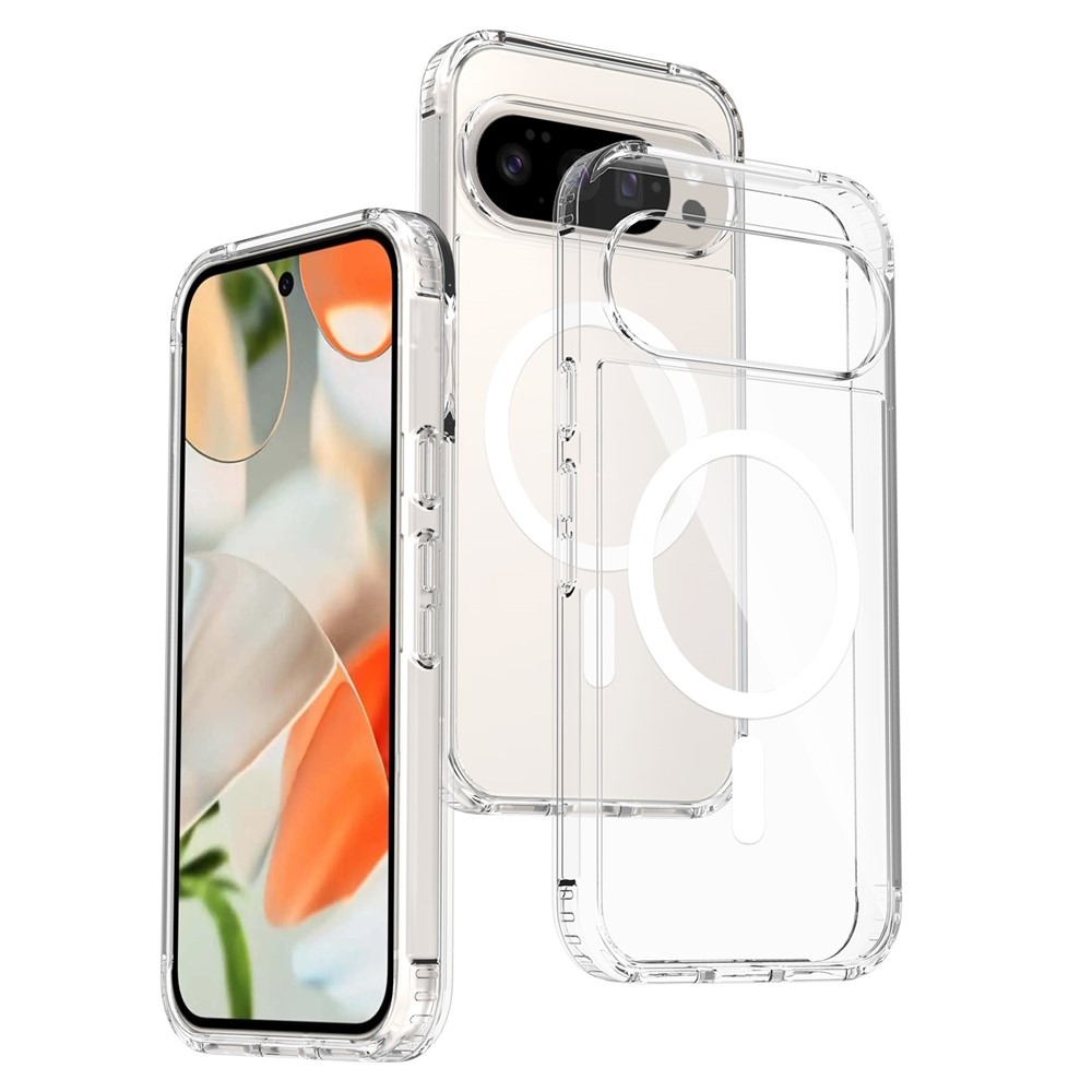 Acryle gelový obal s pevnými zády a MagSafe na Google Pixel 10 Pro/Pixel 10 - průhledný