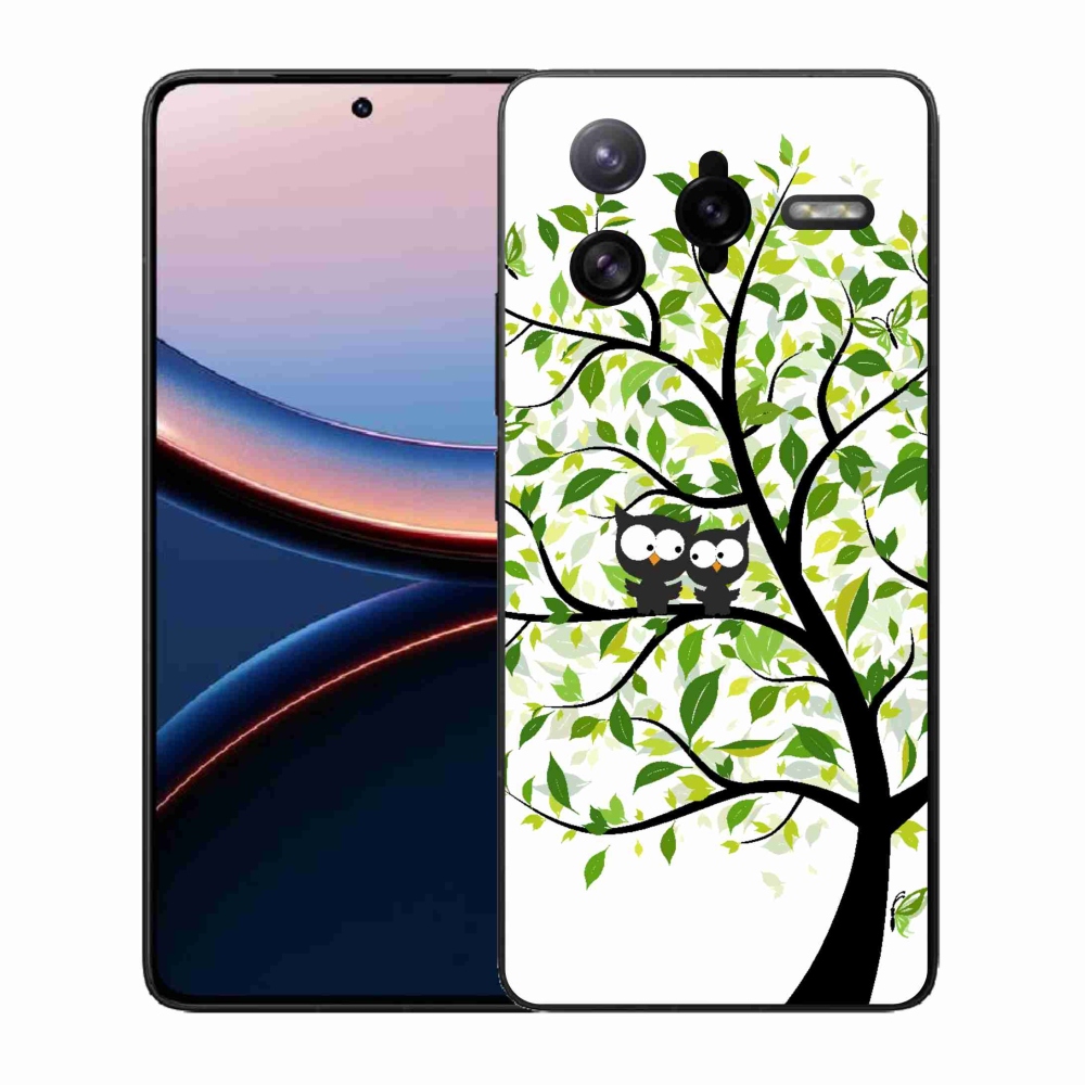 Gelový kryt mmCase na Xiaomi Poco F7 Ultra - sovičky na stromě