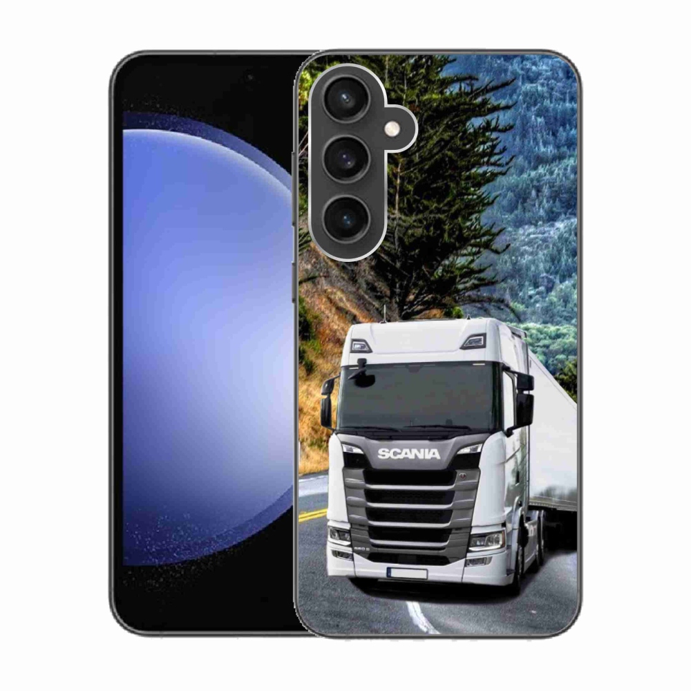 Gelový kryt mmCase na Samsung Galaxy S23 FE - kamion 1