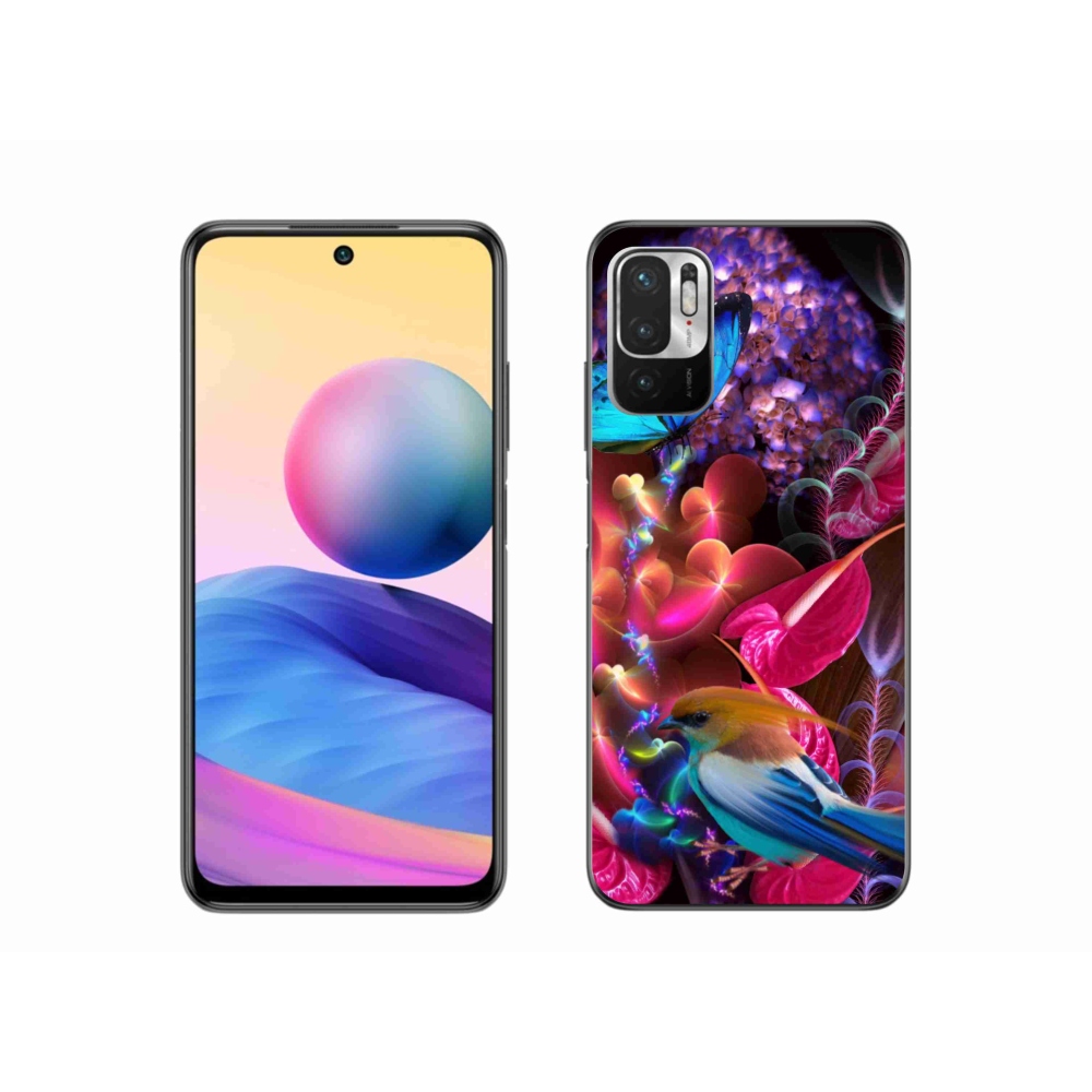 Gelový kryt mmCase na Xiaomi Poco M3 Pro/5G - barevné květiny