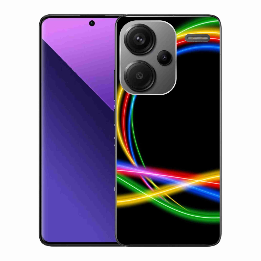 Gelový obal mmCase na Xiaomi Redmi Note 13 Pro+ 5G - neonové kruhy