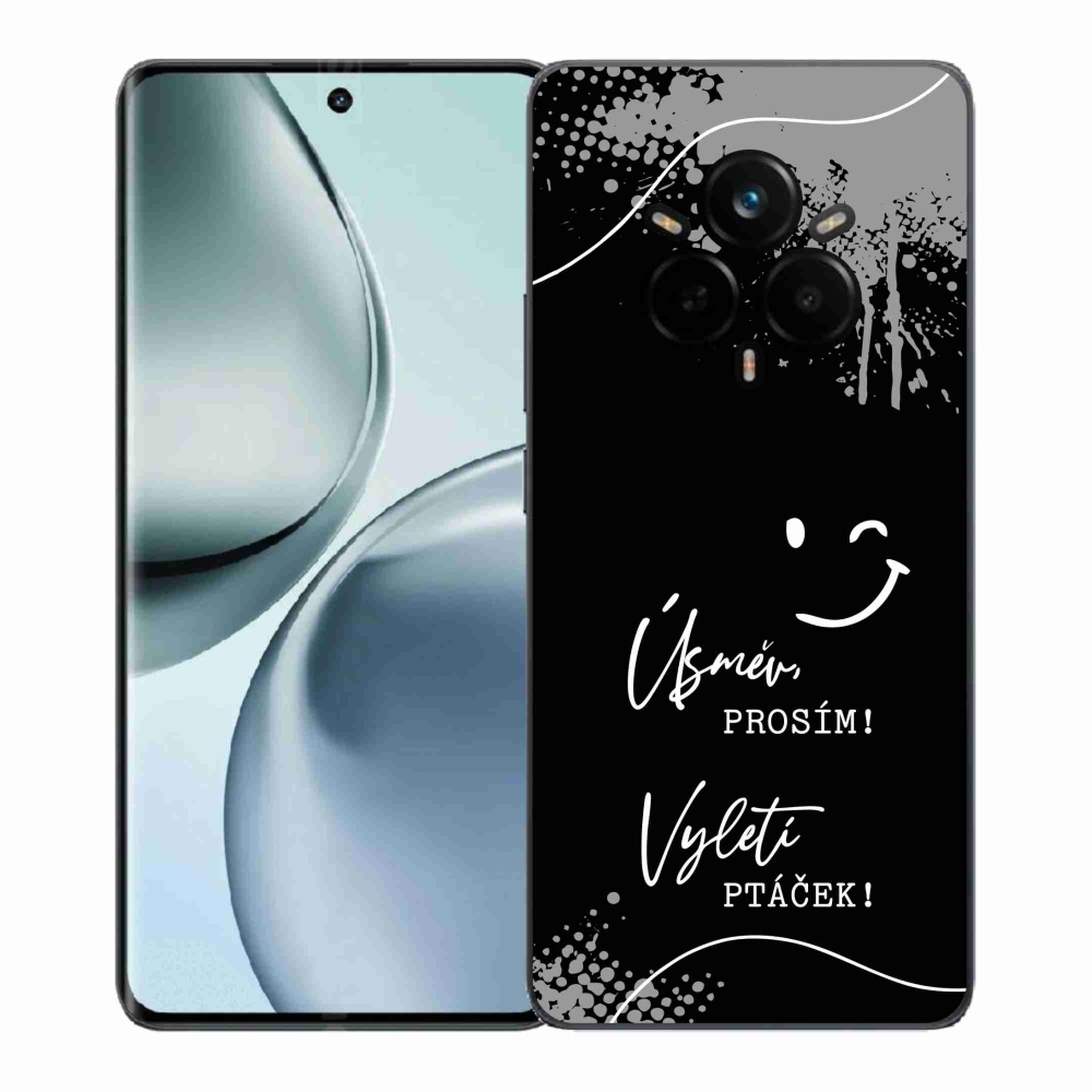 Gelový kryt mmCase na Realme 14 Pro 5G - vtipný text 4 černé pozadí
