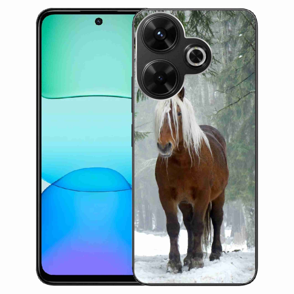 Gelový obal mmCase na Xiaomi Redmi 13 4G/Poco M6 4G - kůň v lese