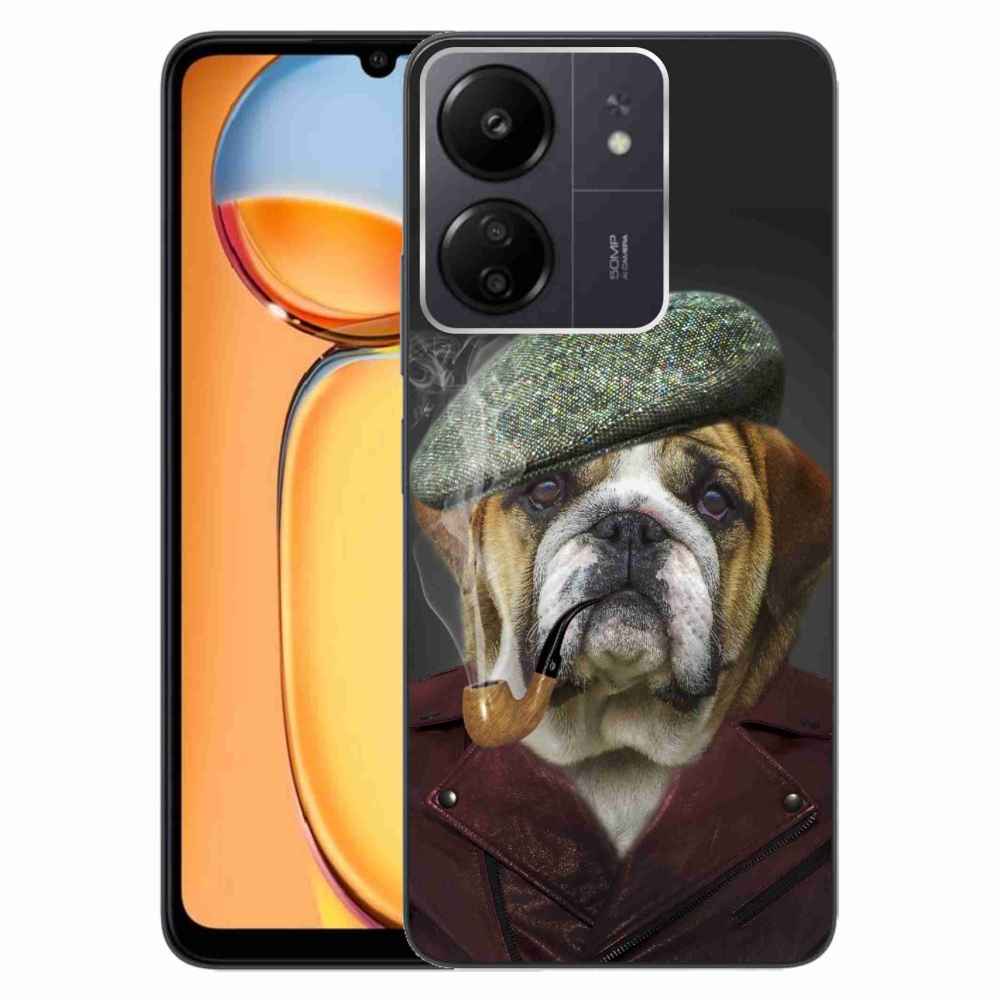 Gelový kryt mmCase na Xiaomi Poco C65/Redmi 13C - pes s fajfkou