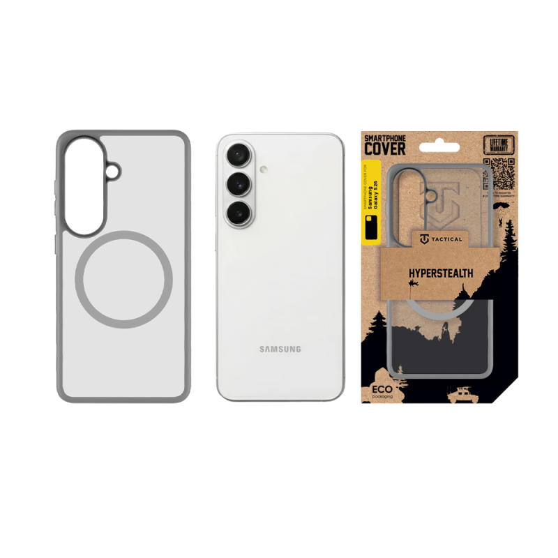 Tactical MagForce Hyperstealth Kryt pro Samsung Galaxy S26 Light Grey